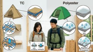 加水分解のリスクが低いポリコットンの構造的特性