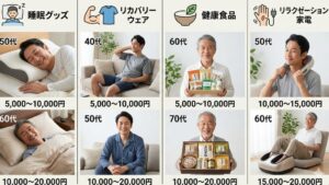 人気の父の日の疲労回復グッズ比較と予算別ガイド