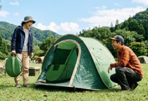 設営が簡単なワンタッチテントやポップアップテント