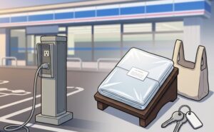 1泊の料金に含まれる外部電源とゴミ処理サービス