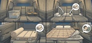 シートの段差を解消する寝方の工夫とテクニック