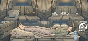 エコノミークラス症候群を防ぐ水分補給と足の位置