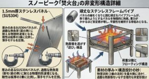 スノーピークが誇る板厚1.5ミリの圧倒的な耐久性