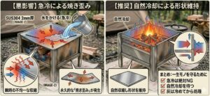 水をかける急冷を防ぎ一生モノの品質を維持するコツ