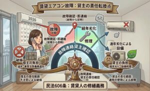 賃貸物件の故障修理における貸主の費用負担区分