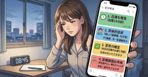 信頼を損なわない欠勤連絡の伝え方とマナー