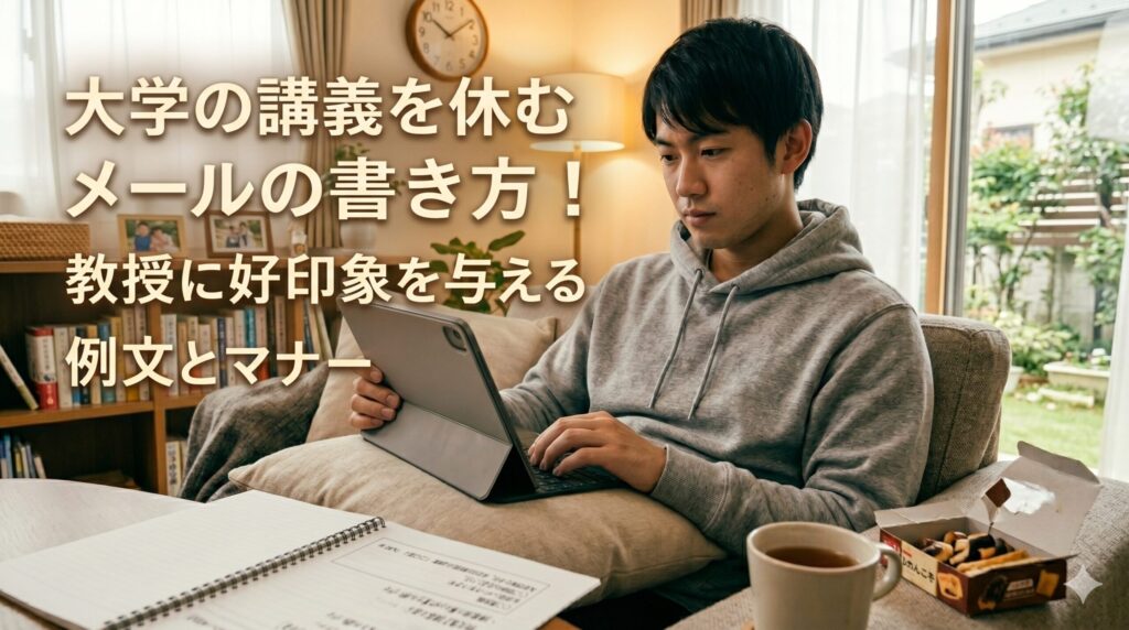 大学の講義を休むメールの書き方