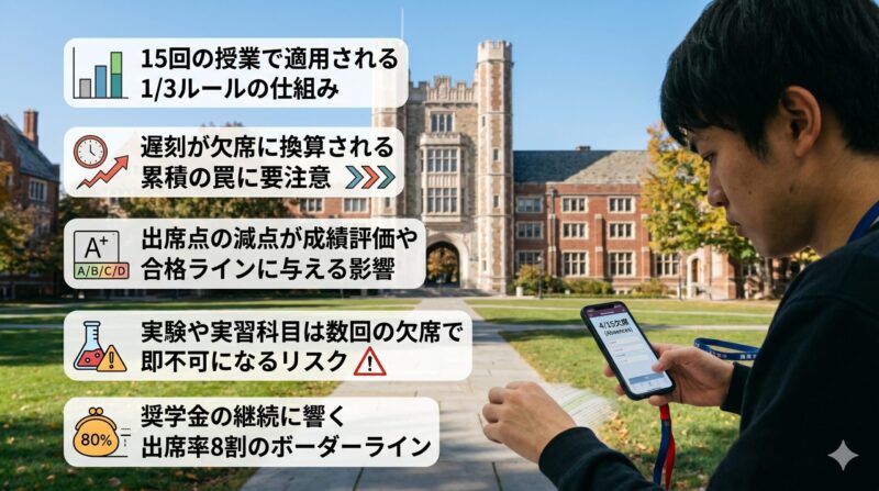 大学で4回休むと単位はどうなる？制度とリスクの基本